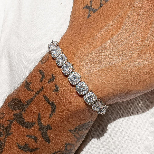 CLUSTERED TENNIS BRACELET - 10MM