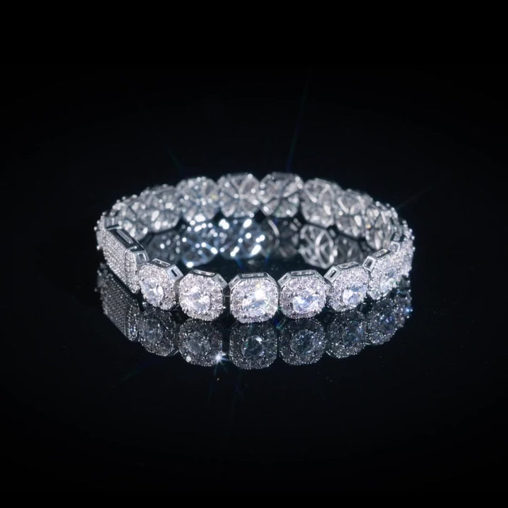 CLUSTERED TENNIS BRACELET - 10MM
