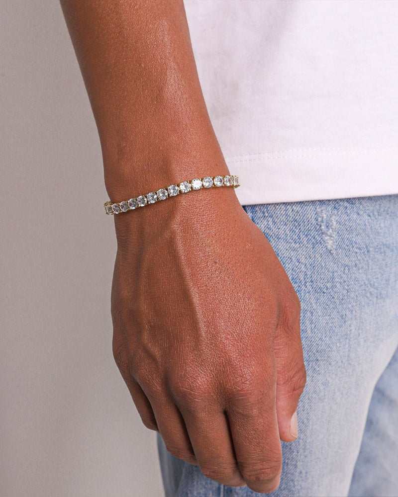 TENNIS BRACELET. - 5MM GOLD