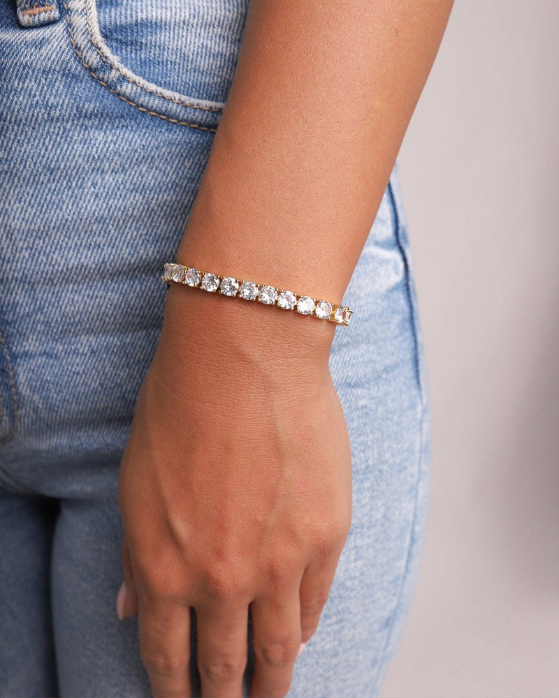 TENNIS BRACELET. - 5MM GOLD